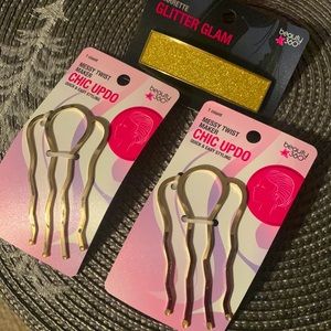 Hair accessories, 3 pieces, new